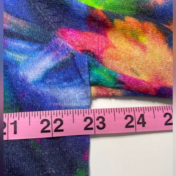 NWT Robert Graham Men Sweater Swell Colorful Print Linen Blend Crewneck L $178 - Picture 8 of 11